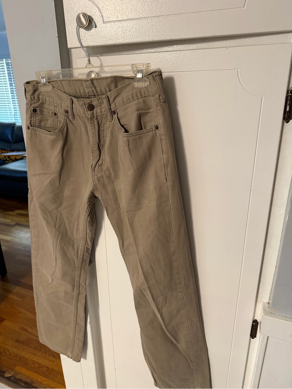 Levi’s 505 Straight-Leg Khaki Pants 30x30